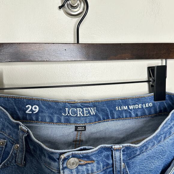 J. CREW 2023 Slim Wide Leg Jean in Lakeshore Wash Sz 29 {3R47} - Picture 5 of 7